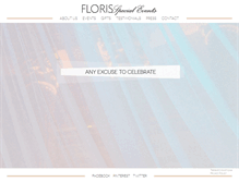 Tablet Screenshot of florisspecialevents.com